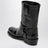 Stivale basso Biker Rockstud nero in pelle