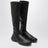 Black high leather boots