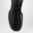 Black high leather boots
