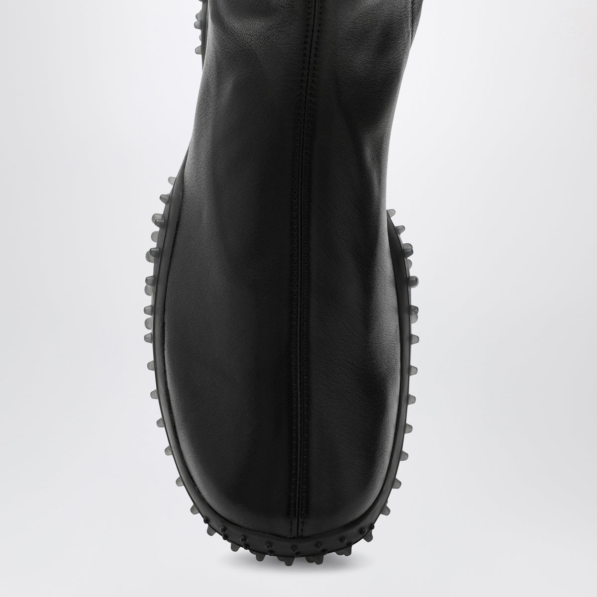Black high leather boots