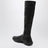 Black high leather boots