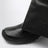 Black high leather boots