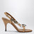 Sandali color miele in pelle con dettagli in metallo
