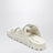 Sandales en cuir nappa matelassé blanc