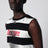 Dean black and white striped vest