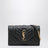 Small Envelope flap bag in quilted leather, black