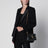 Small Envelope flap bag in quilted leather, black