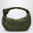 Borsa Jodie in suede Intrecciato verde scuro