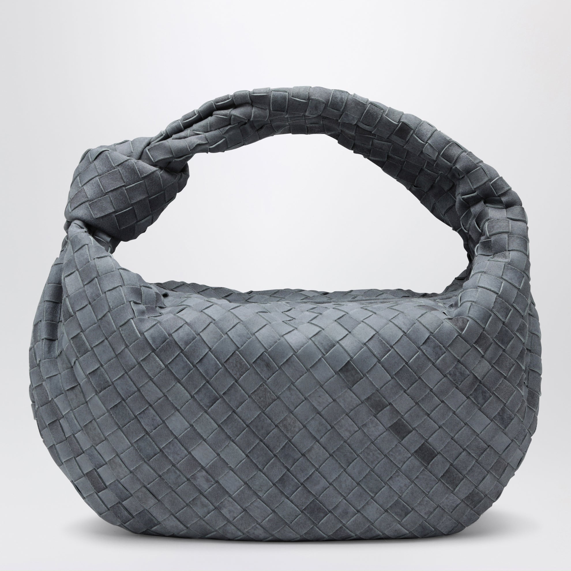 Borsa a spalla Jodie in suede intrecciato indigo