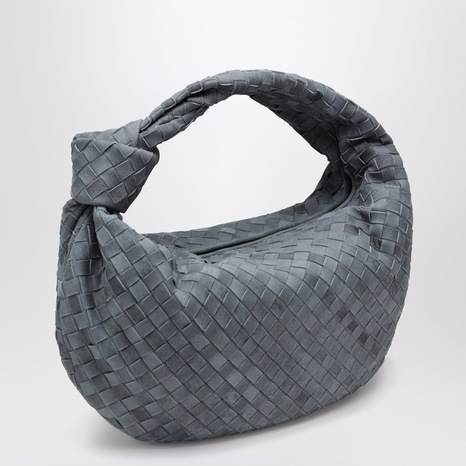 Borsa a spalla Jodie in suede intrecciato indigo