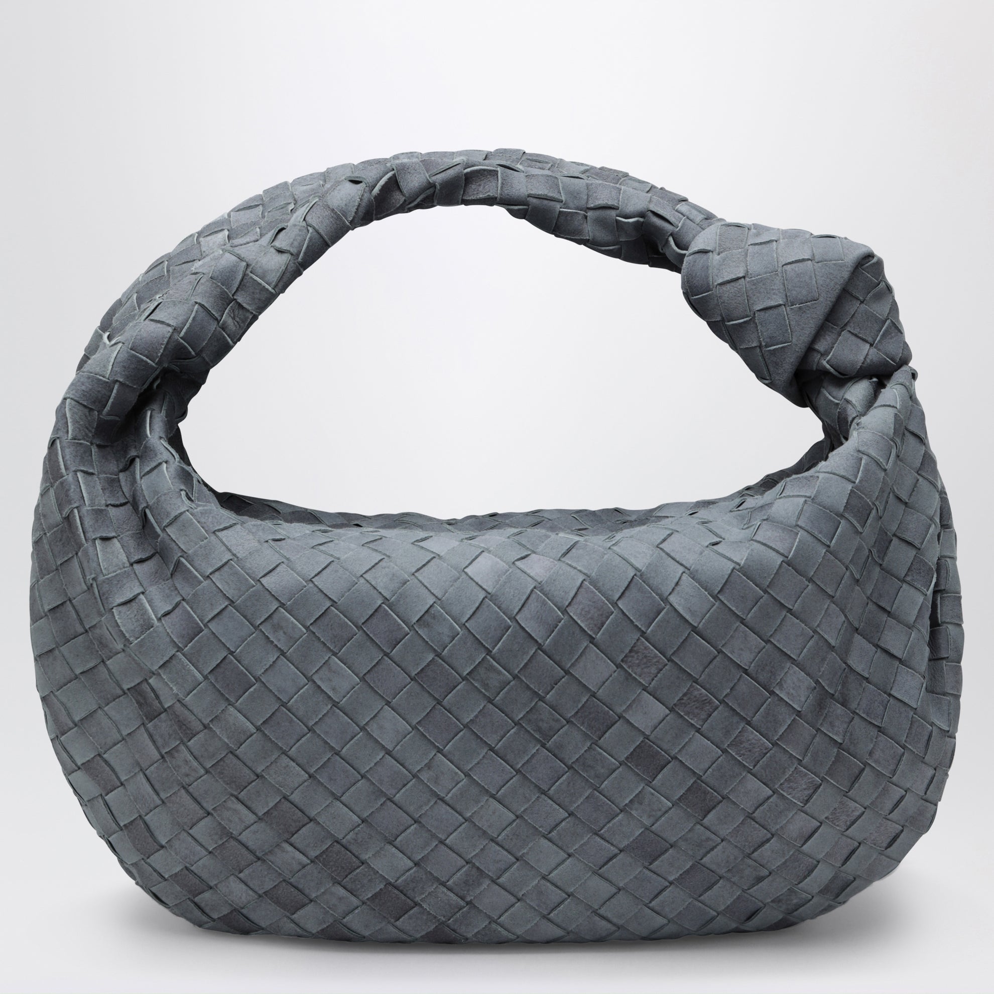 Borsa a spalla Jodie in suede intrecciato indigo