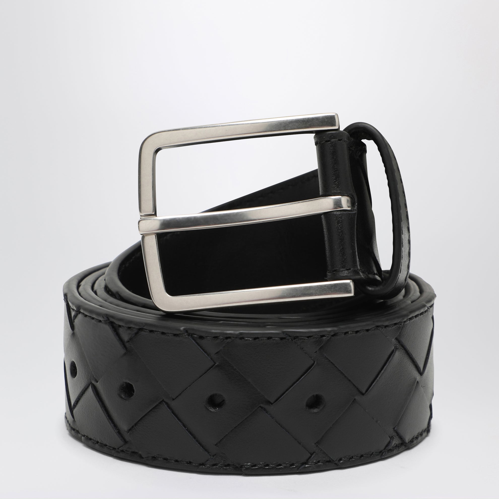 Black Intrecciato belt