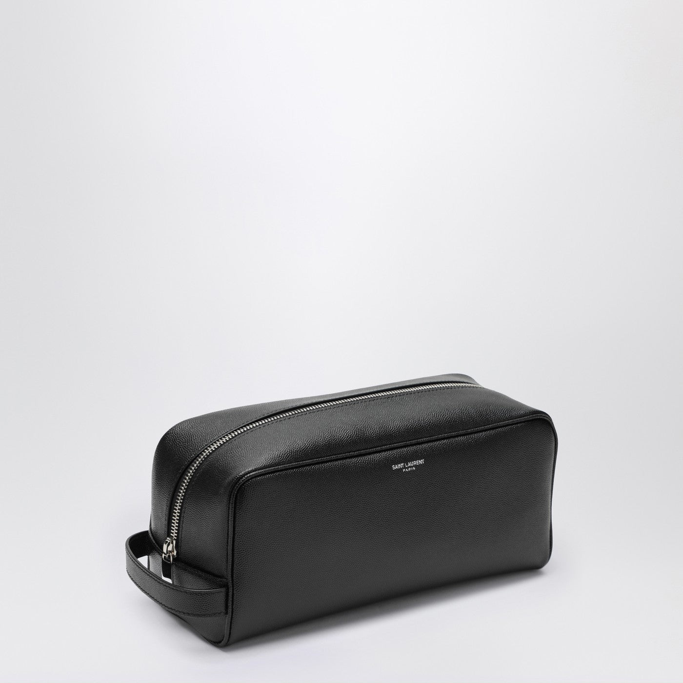 Black grained leather Beauty case