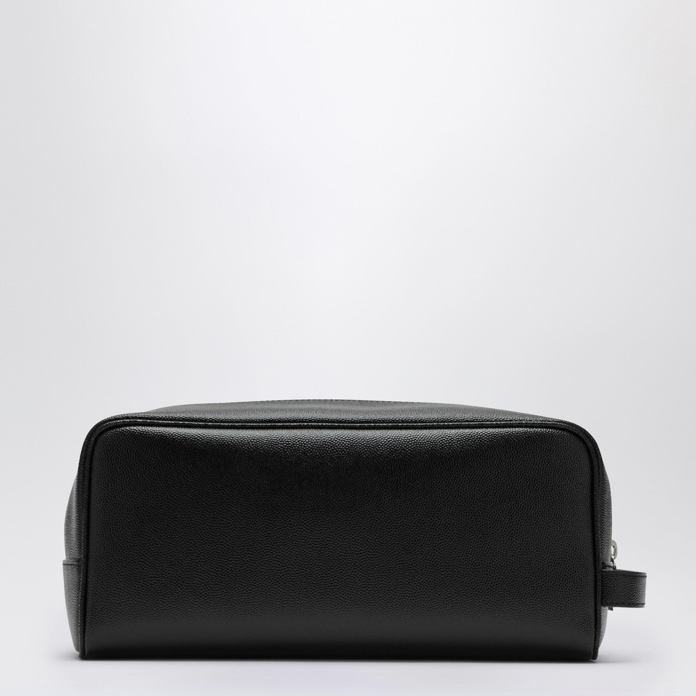 Black grained leather Beauty case
