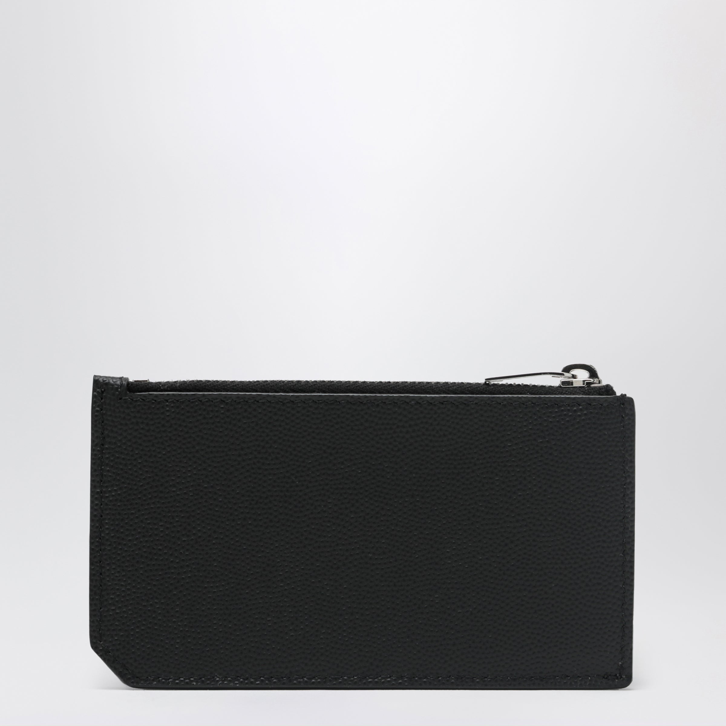 Saint Laurent Black Fragments card holder with zip | TheDoubleF