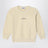Ivory cotton crewneck sweatshirt with logo