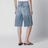 Classic blue denim bermuda shorts