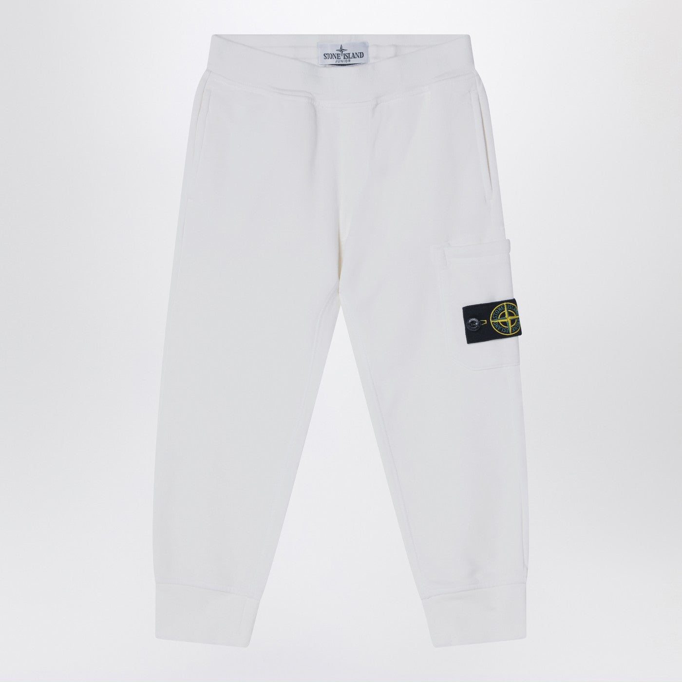 Pantalone jogging bianco in cotone