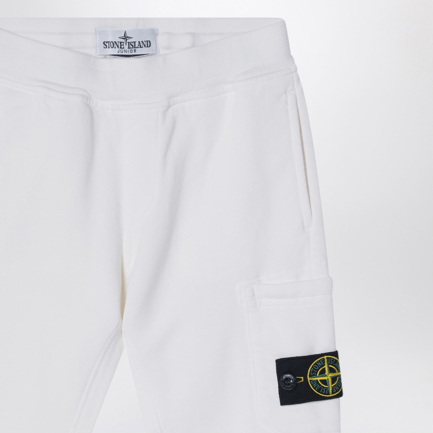 Pantalone jogging bianco in cotone