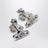 Nano Solitaire earrings in platinum