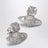 Orecchini Orb in metallo platino con cristalli