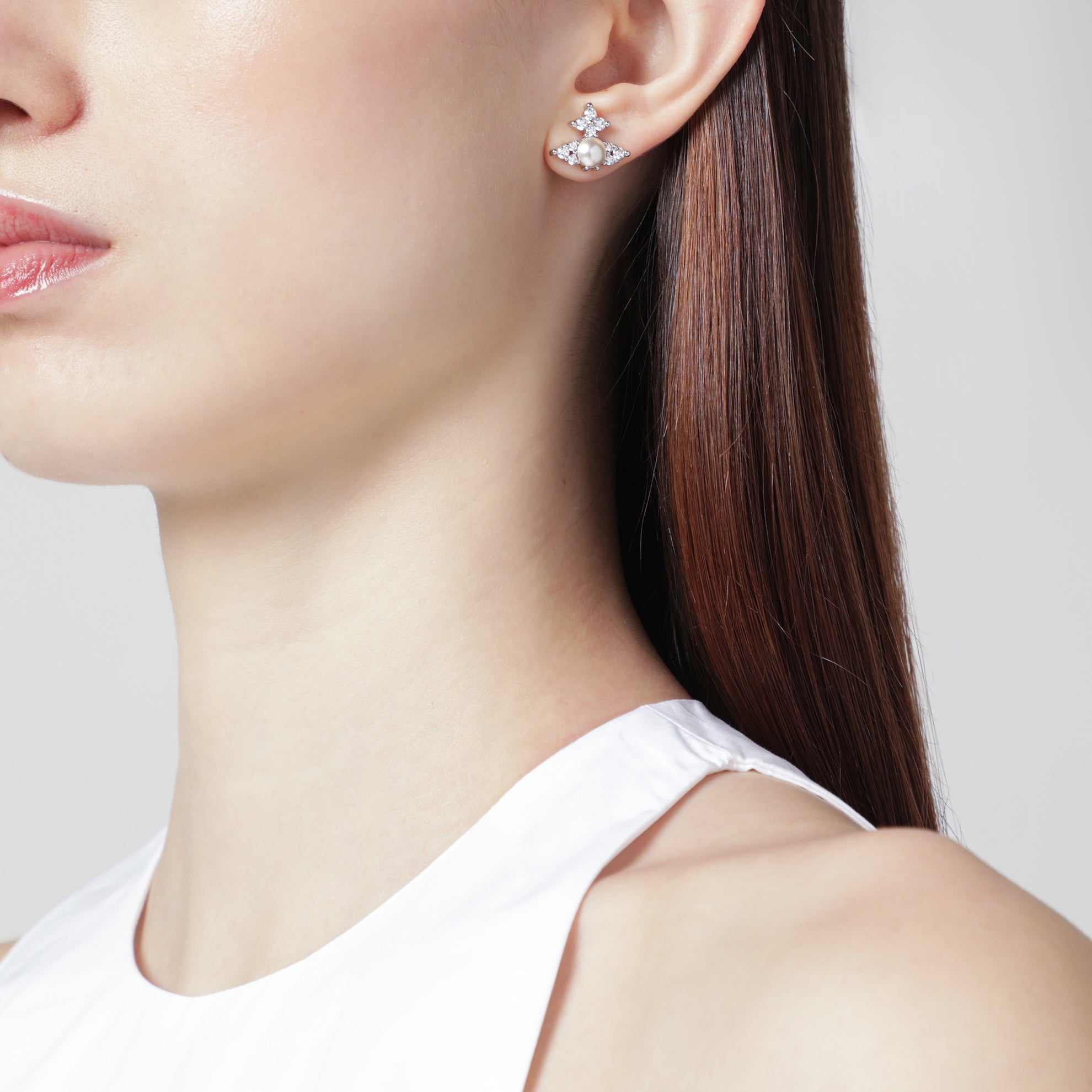 Feodora earrings with pearl