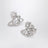 Platinum Orb earrings with crystals