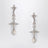 Boucles d'oreilles puces en perles de platine