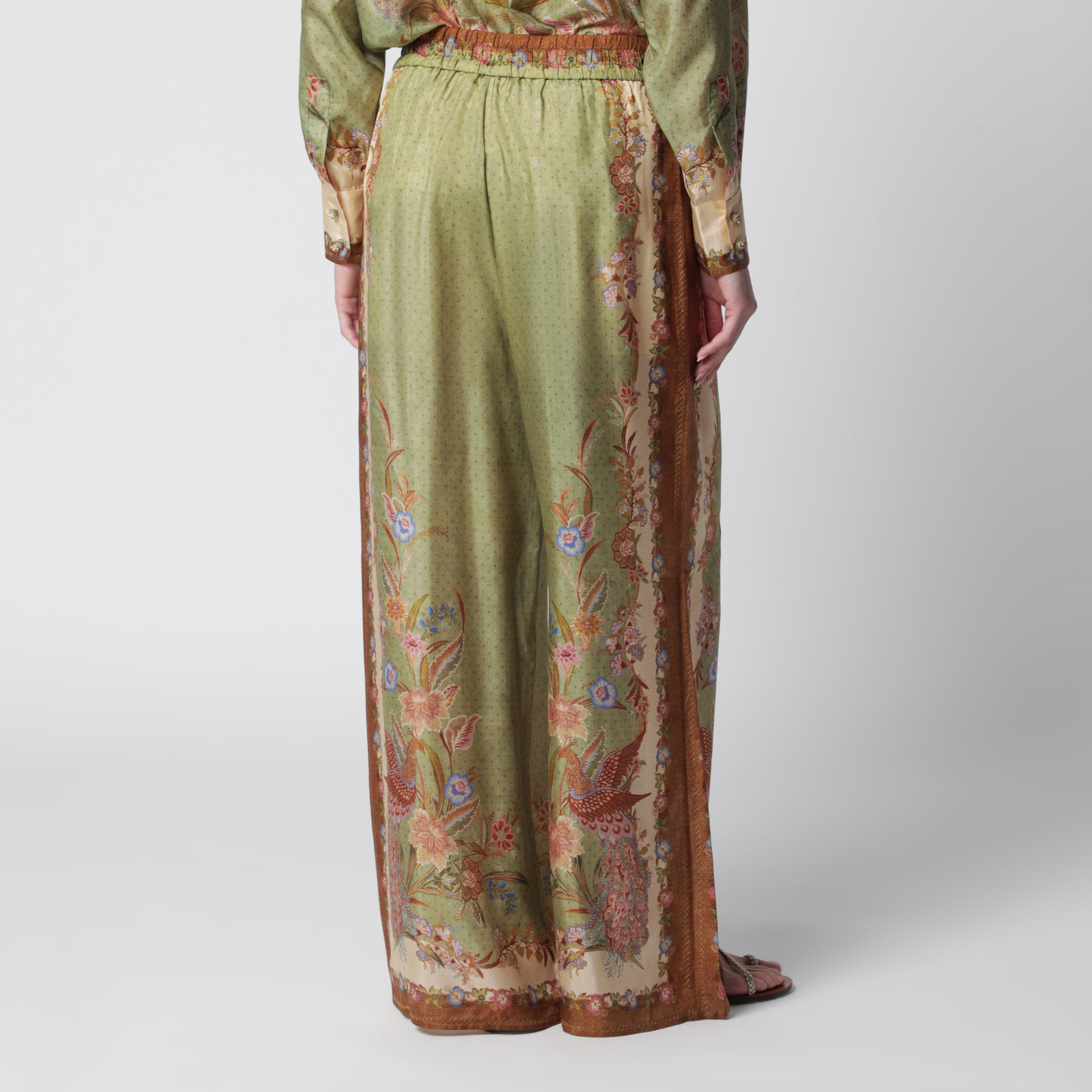 Indra Relaxed trousers with floral print