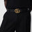 Cintura in pelle reversibile Nera/Marrone con fibbia Doppia G 