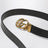 Cintura in pelle reversibile Nera/Marrone con fibbia Doppia G 