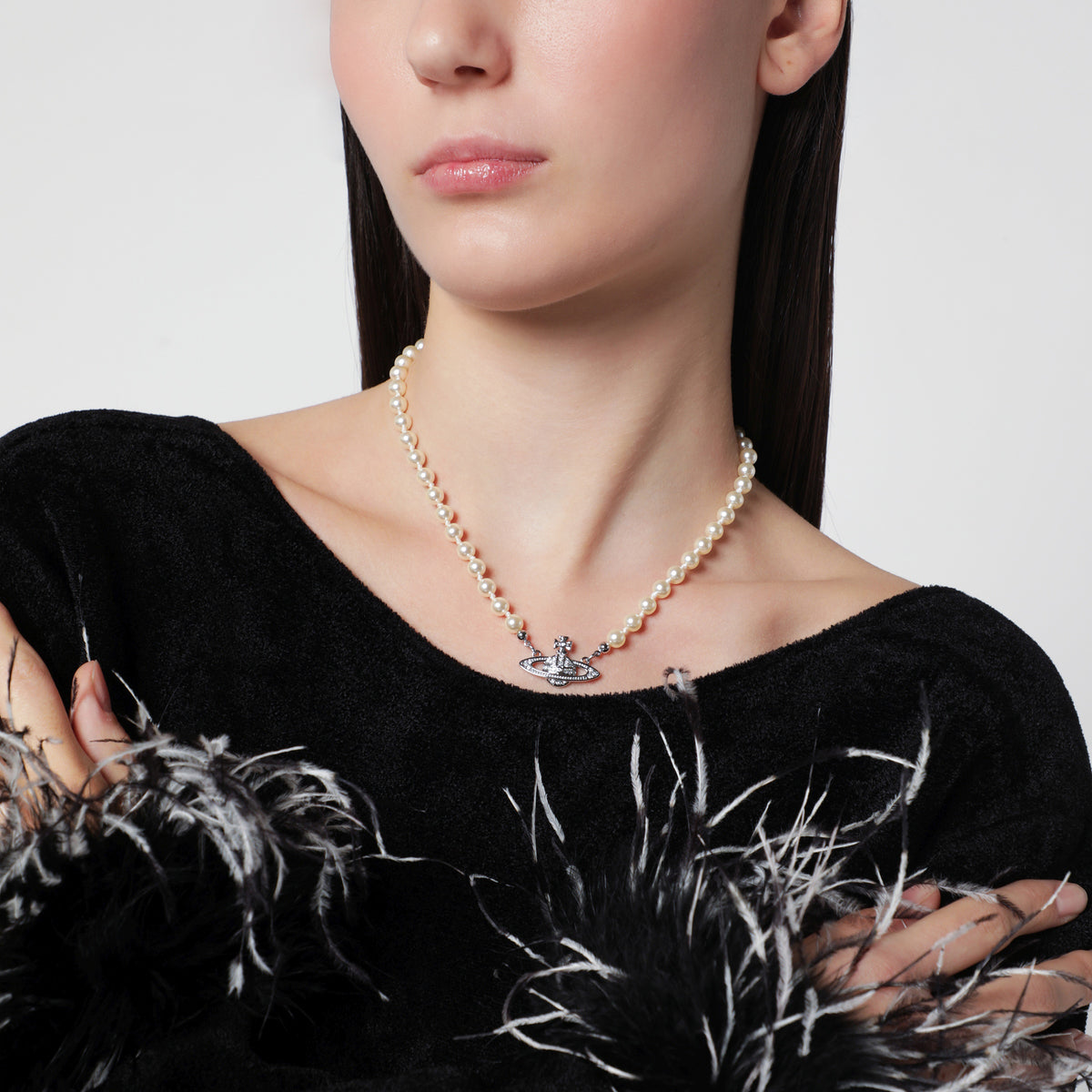 Collana Mini Bas Relief Pearl