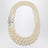 Collana di perle a tre file Graziella con logo Orb