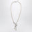 Collier Claude en platine avec petite perle
