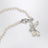Collier Claude en platine avec petite perle