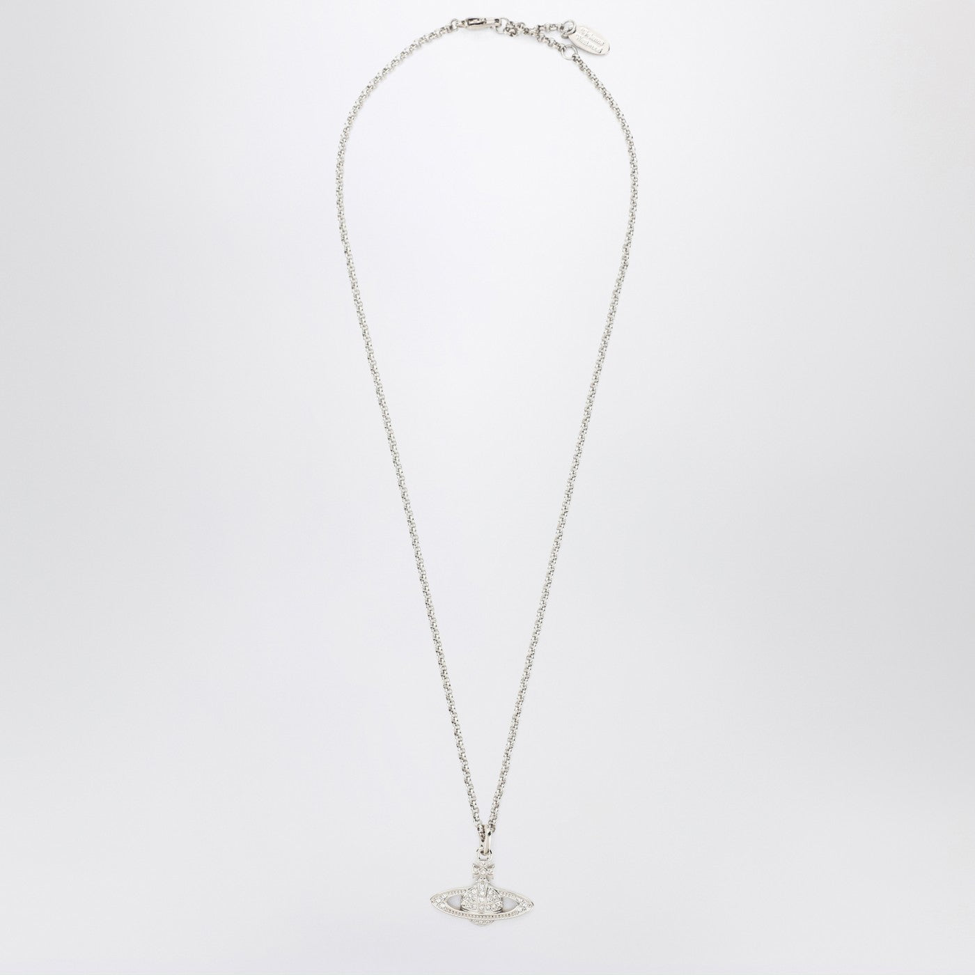 Orb logo necklace with crystals