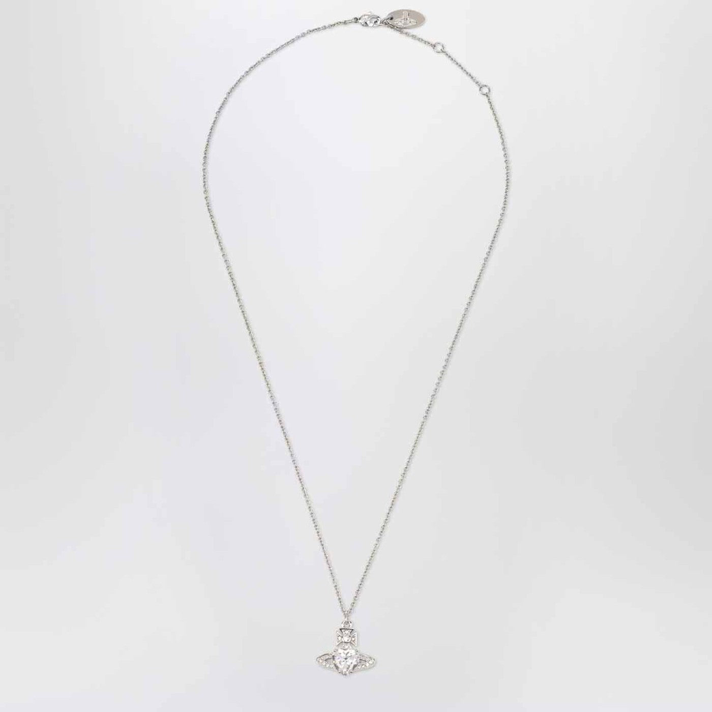 Collana Ariella con logo Orb e cuore con cristalli