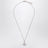 Collana con ciondolo Orb platino con cristalli