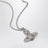 Collana con ciondolo Orb platino con cristalli