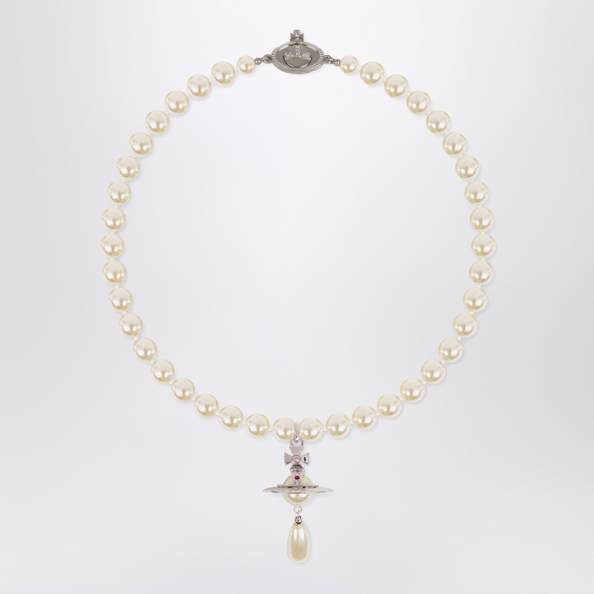 Collana choker One Row Pearl Drop
