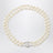 Collana di perle a due file con logo Orb