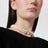 Collana di perle a due file con logo Orb