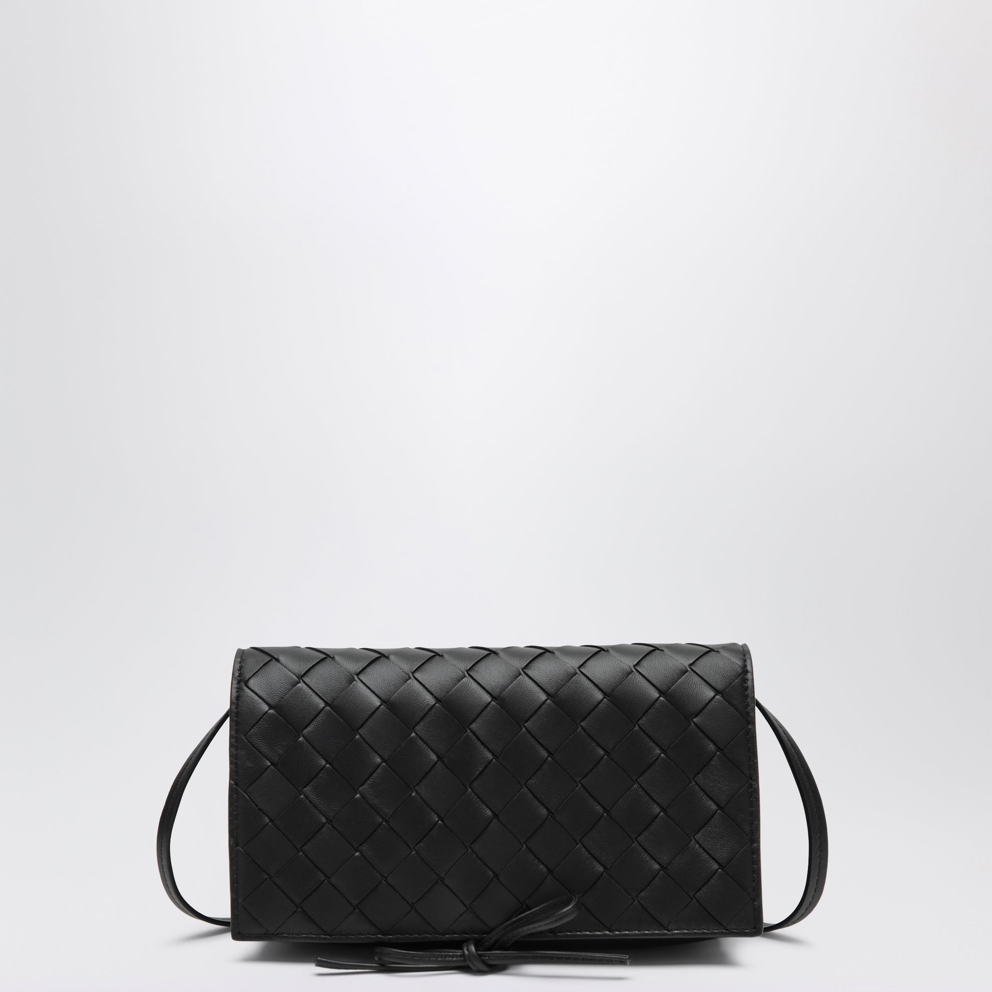 Black Intrecciato crossbody bag