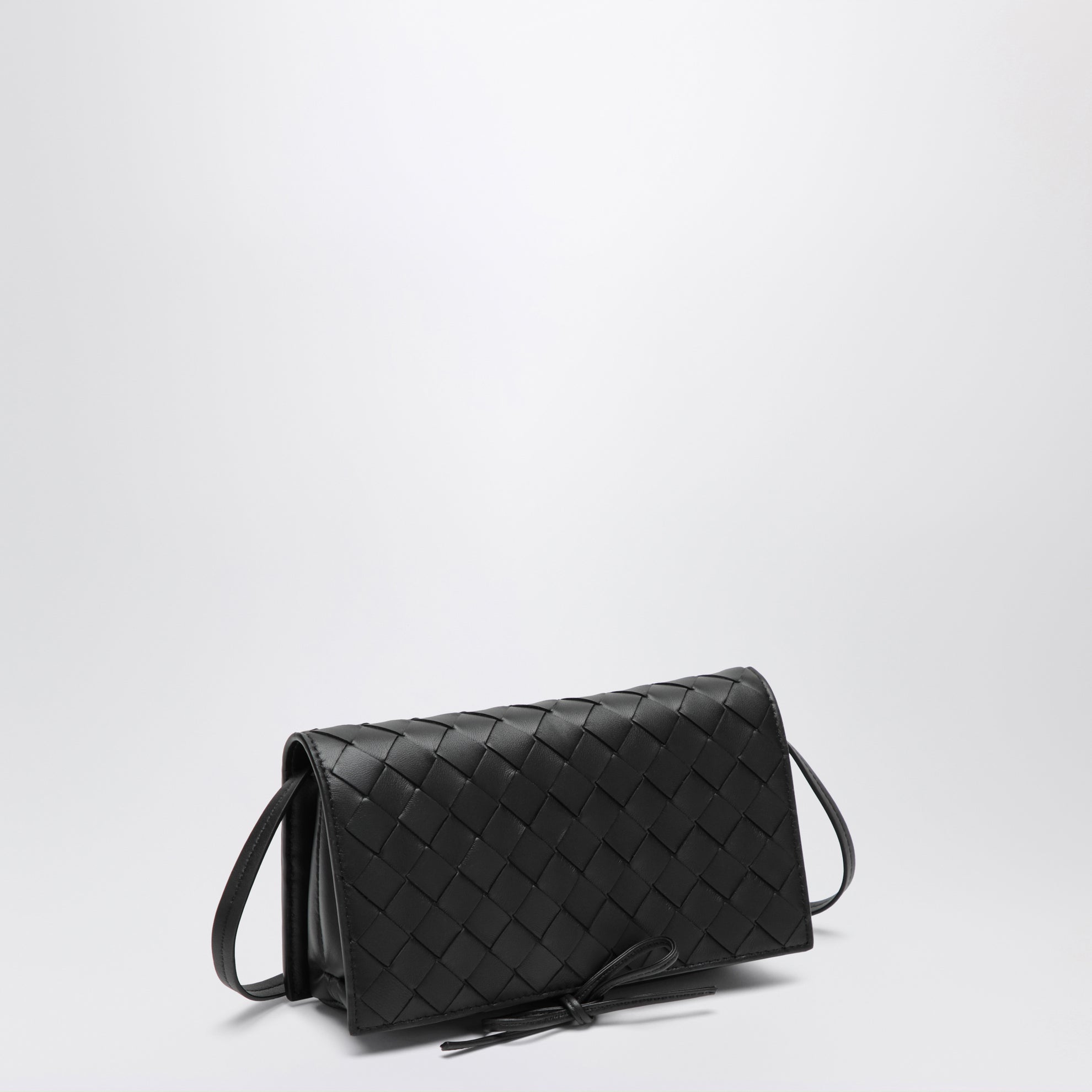 Black Intrecciato crossbody bag