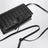 Black Intrecciato crossbody bag