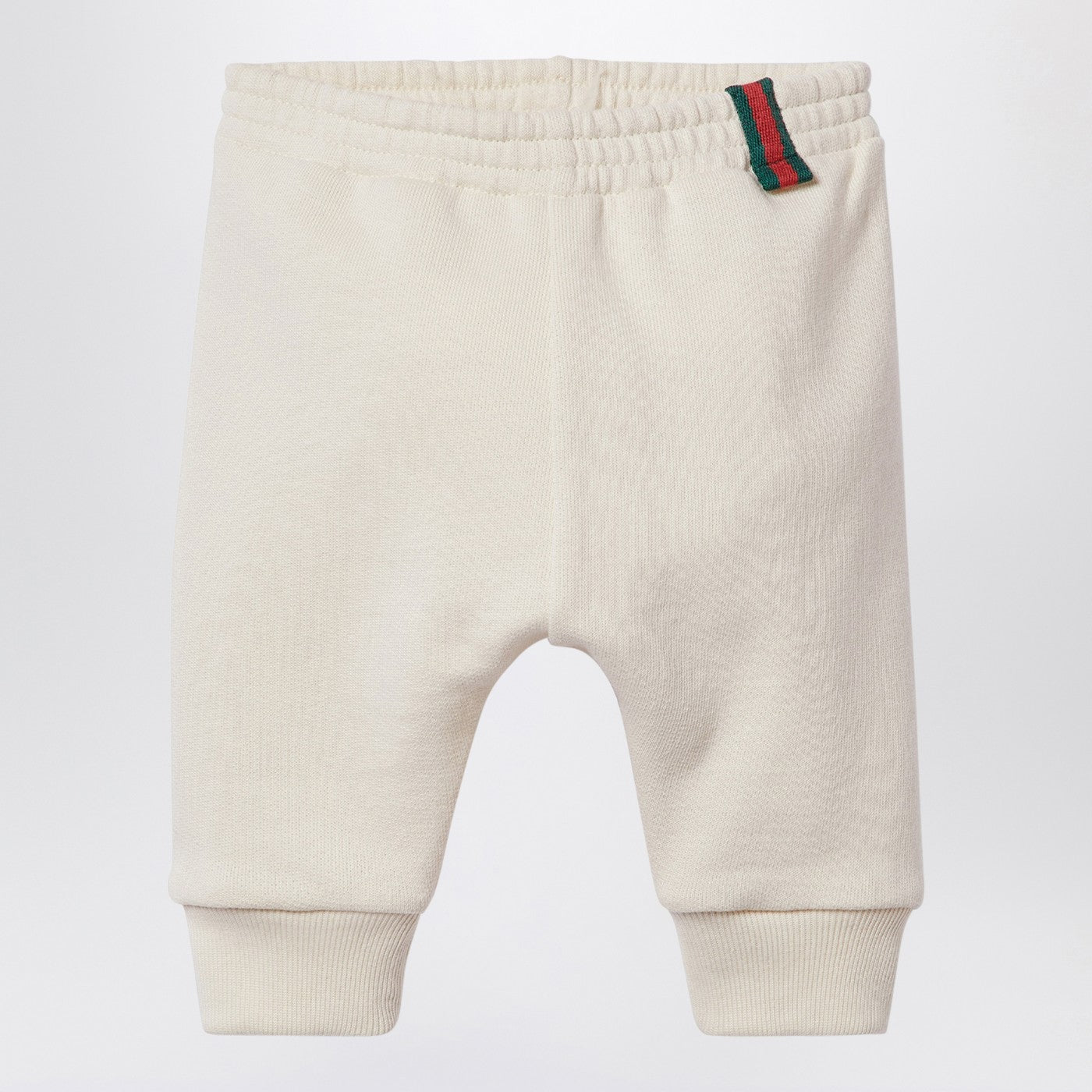 White cotton jogging trousers