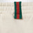White cotton jogging trousers