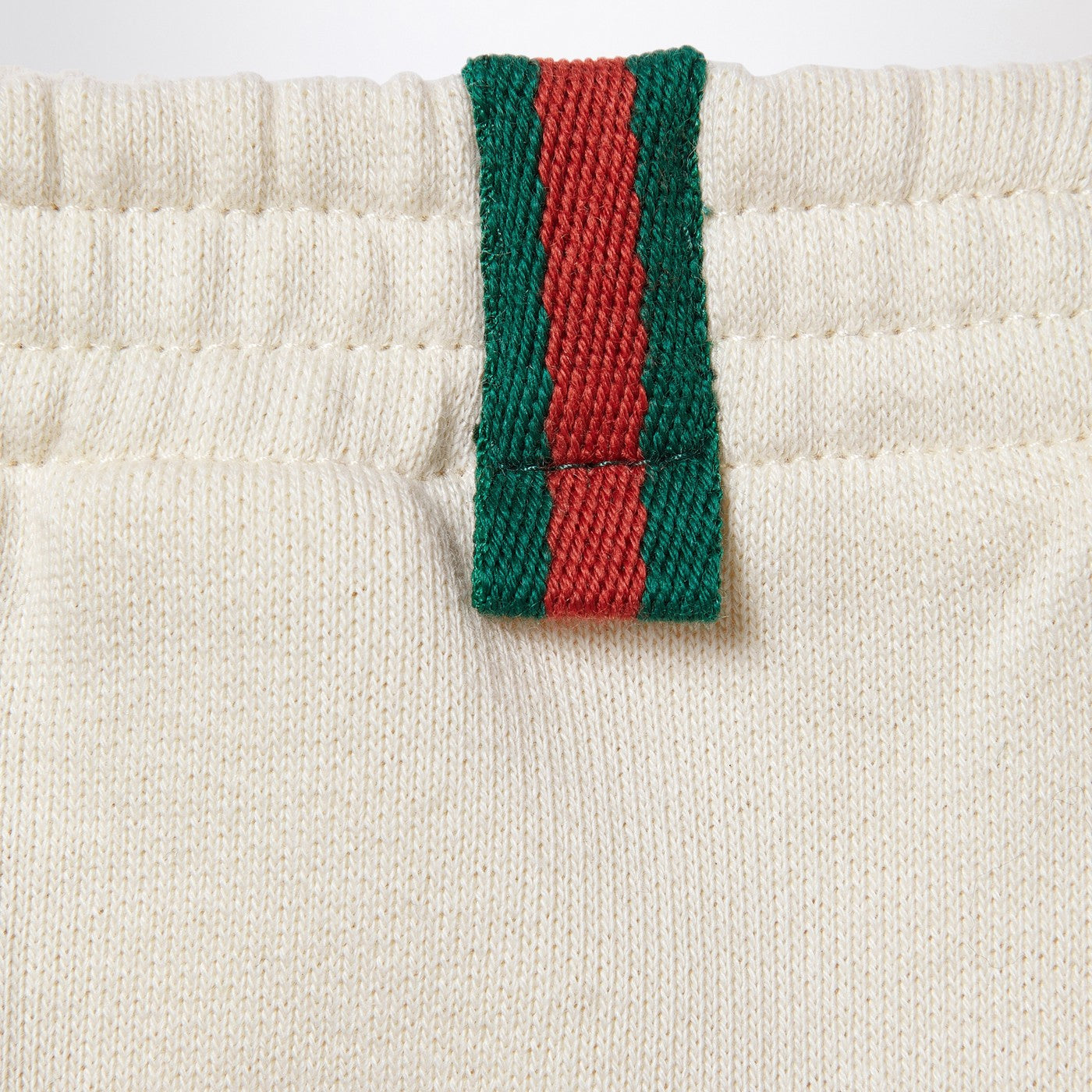 White cotton jogging trousers