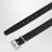 Cassandre black smooth leather belt