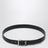 Ceinture Cassandre noire en cuir lisse